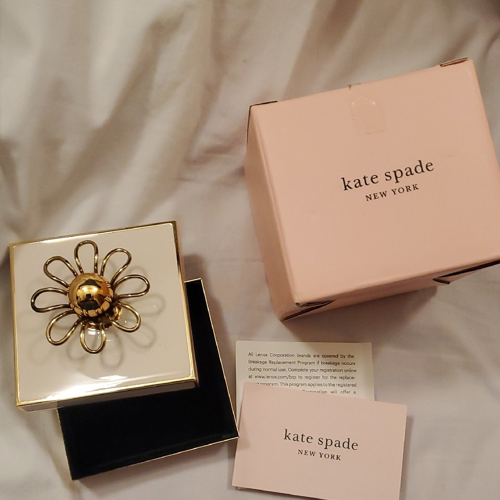 Kate Spade New York Keaton Street Blush Jewelry Box Holder Lenox